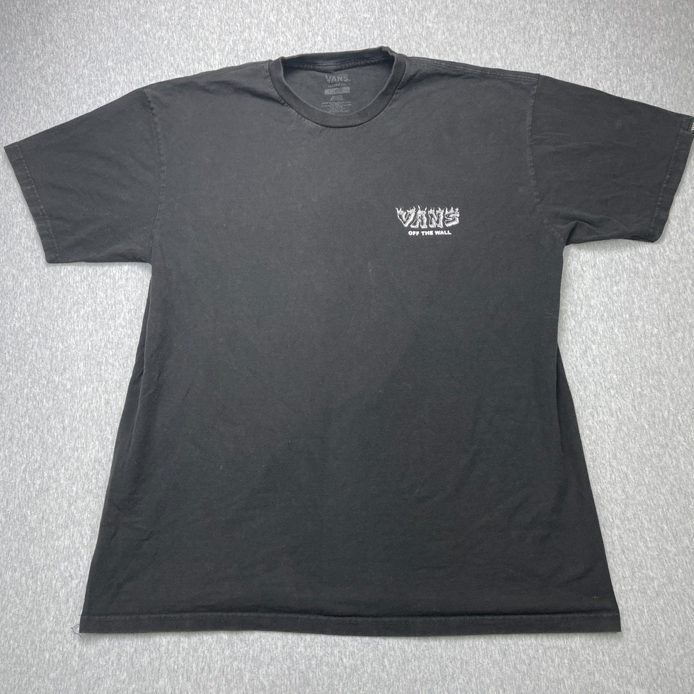 Vans Still Got Time Grim Reaper Hourglass Shirt Mens Large Black Skate Graphic T - Picture 4 of 7